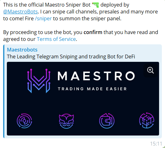 maestro bot Base características