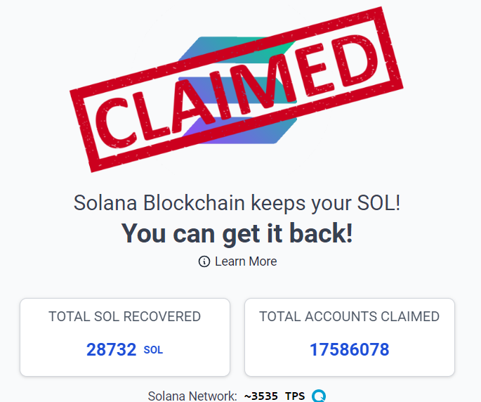 ClaimYourSol Website