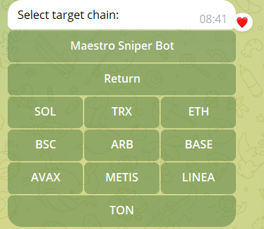 maestro bot trx