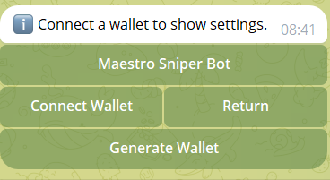 bot tron maestro wallets