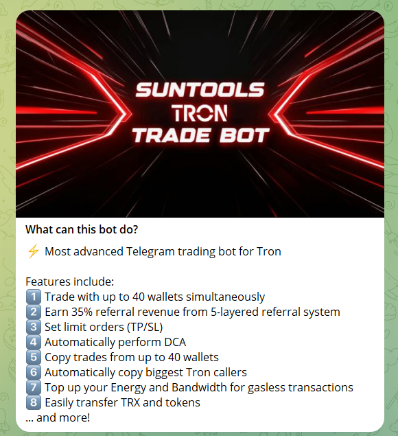 suntools bot for telegram trx