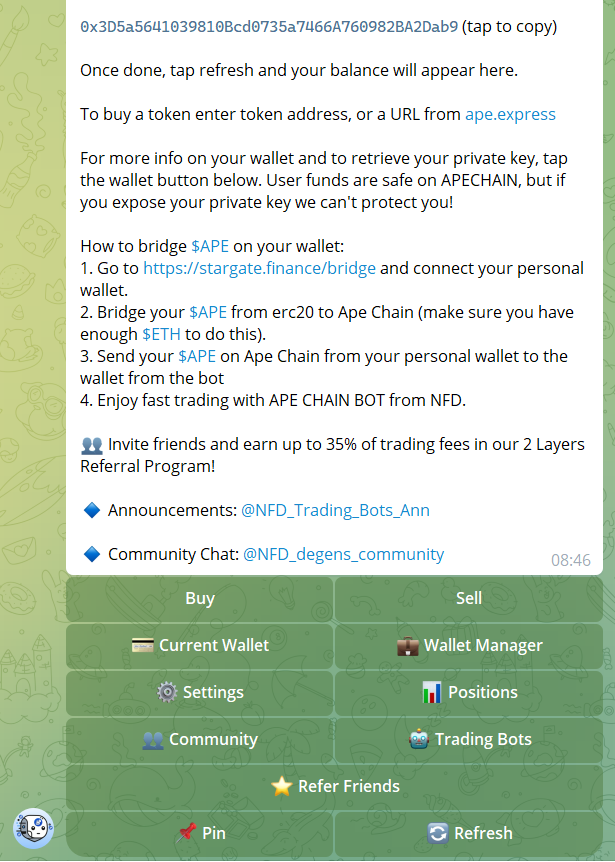 trading bot apechain