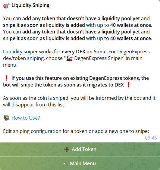 liquidity sniping telegram bot