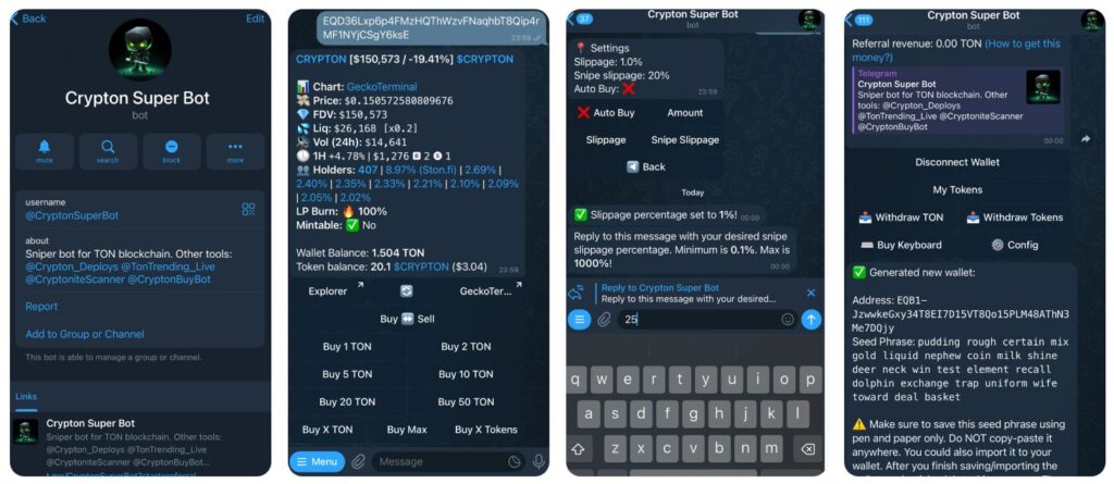 mejor sniper bot para TON