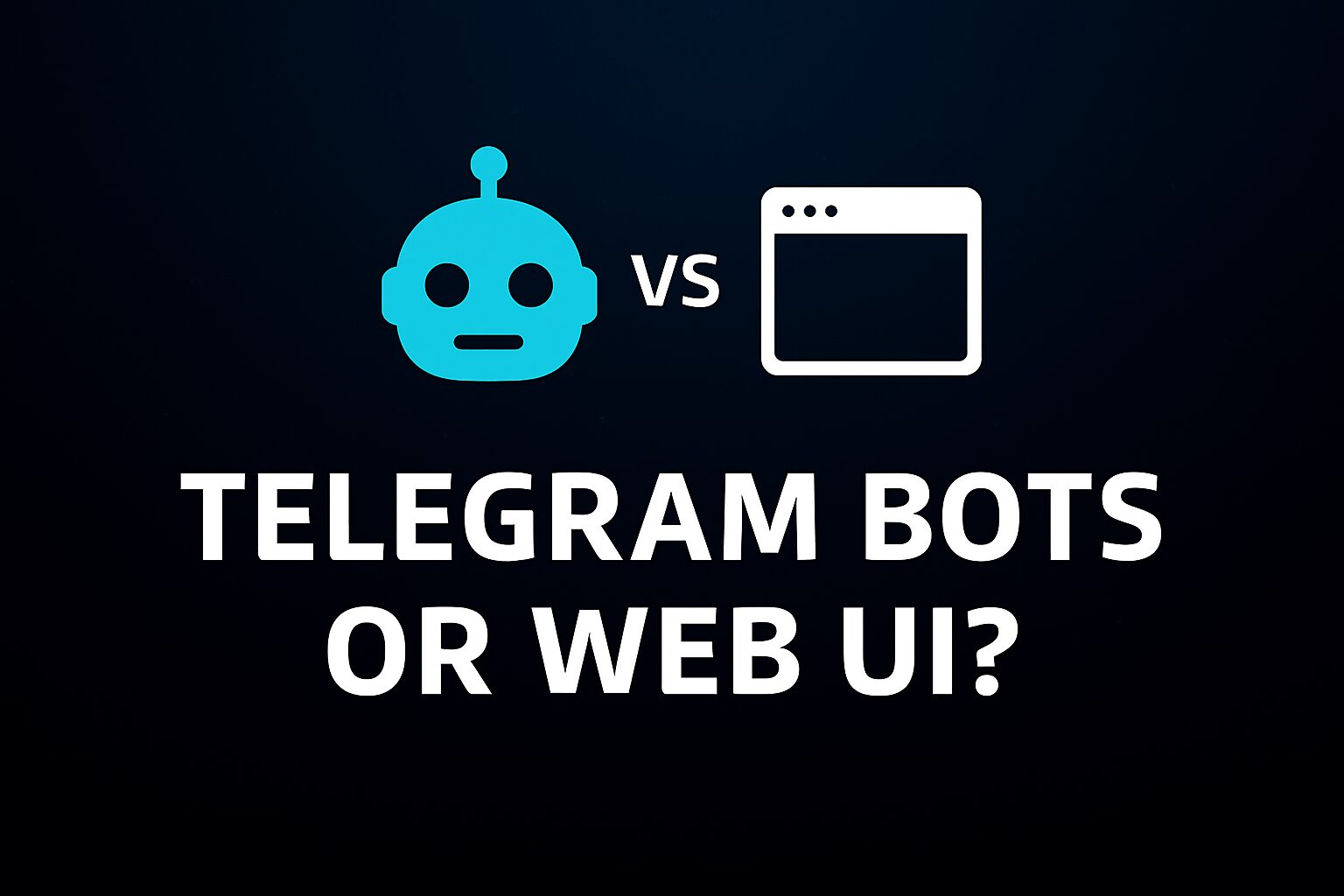 Telegram Bots vs Web Trading Tools