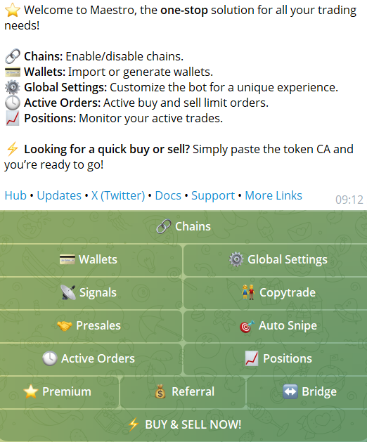 maestro monad sniper not