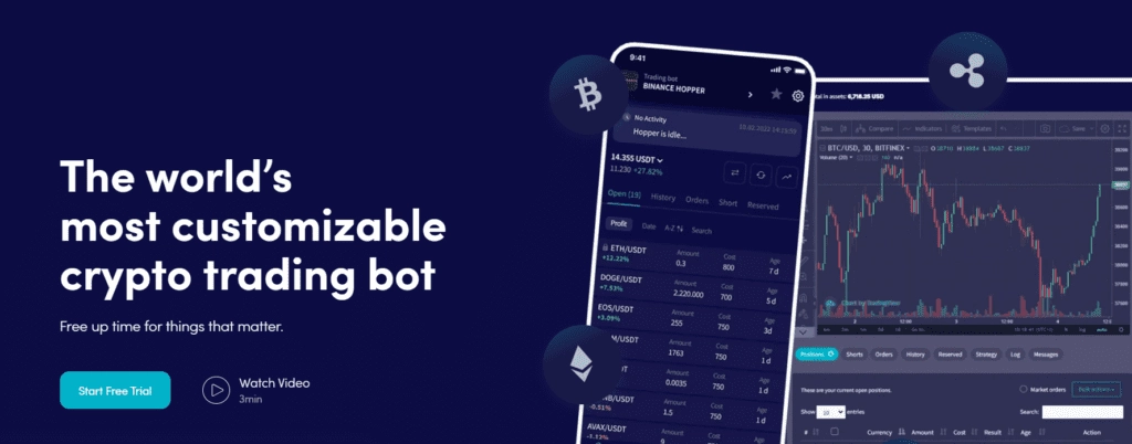 Cryptohopper automated trading platform banner