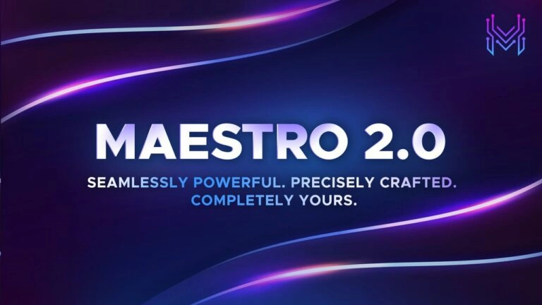 Maestro Bot 2.0 banner: multi-chain Telegram trading bot