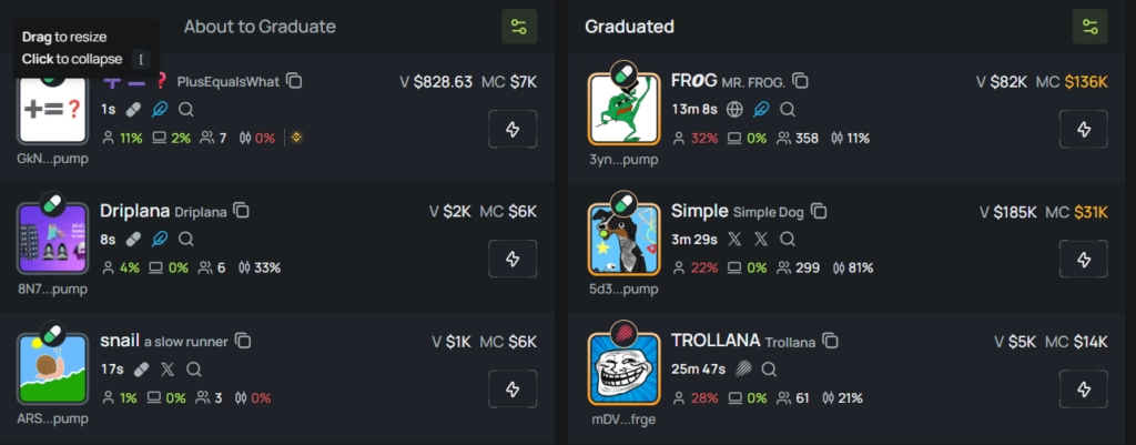 BonkBot Telemetry web terminal dashboard for Solana trading