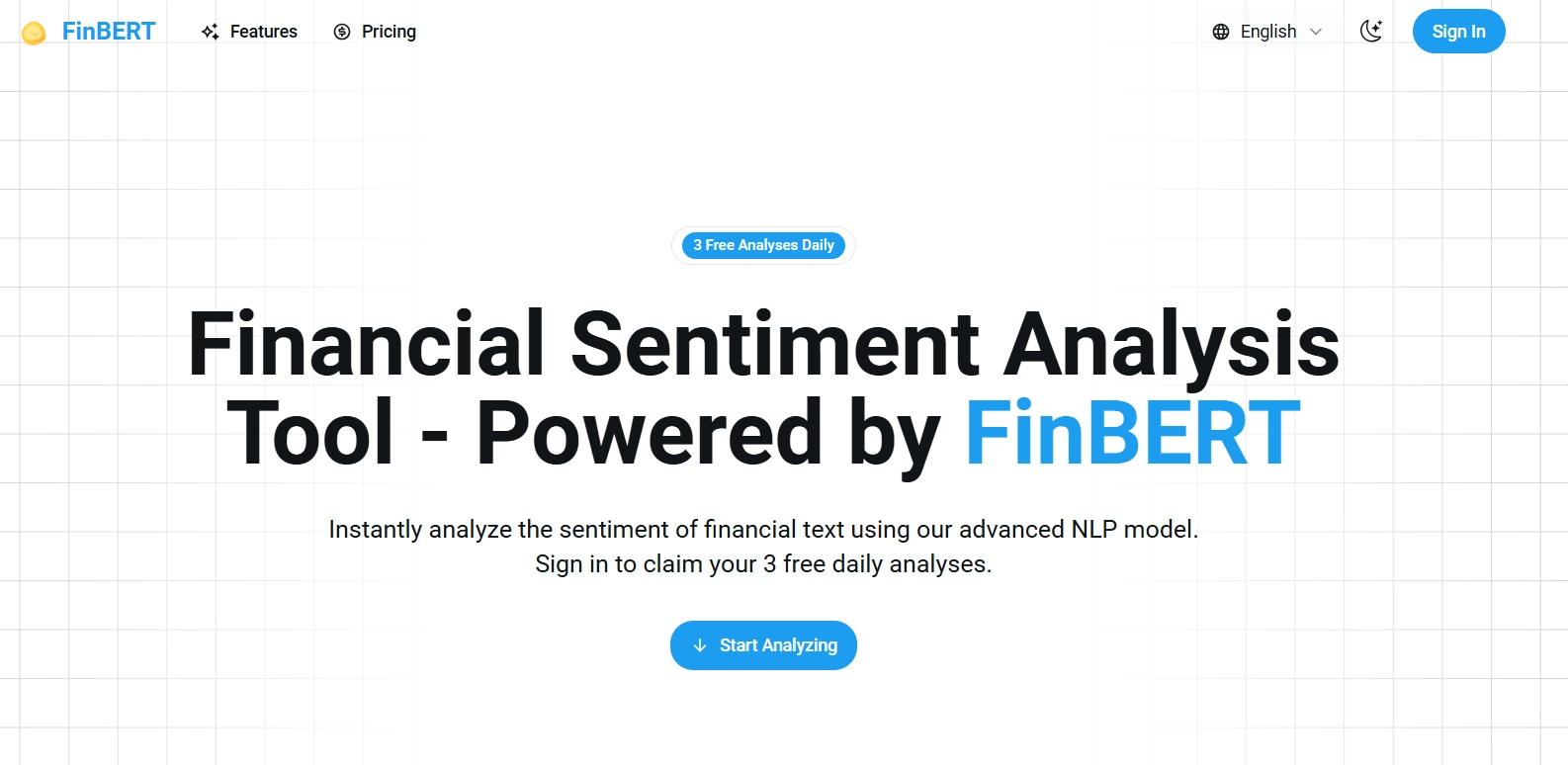 FinBERT sentiment scoring output on financial headlines