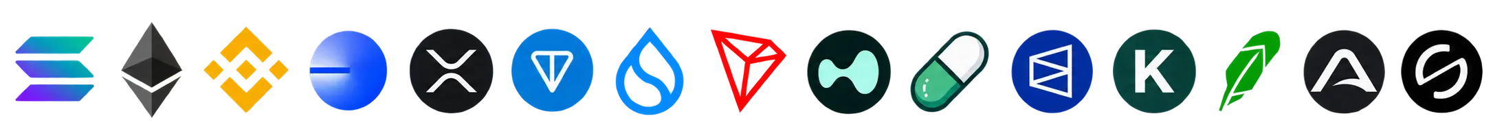 Blockchains covered: Solana, Ethereum, BNB Chain, Base, TON, XRP Ledger, SUI, Hyperliquid, TRON, Robinhood Chain, Arc and Stable